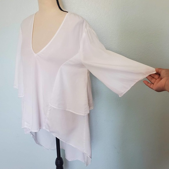 ZARA Trf White Blouse Size S - Picture 4 of 6